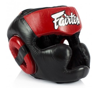Боксерский шлем Fairtex (HG-13 red)